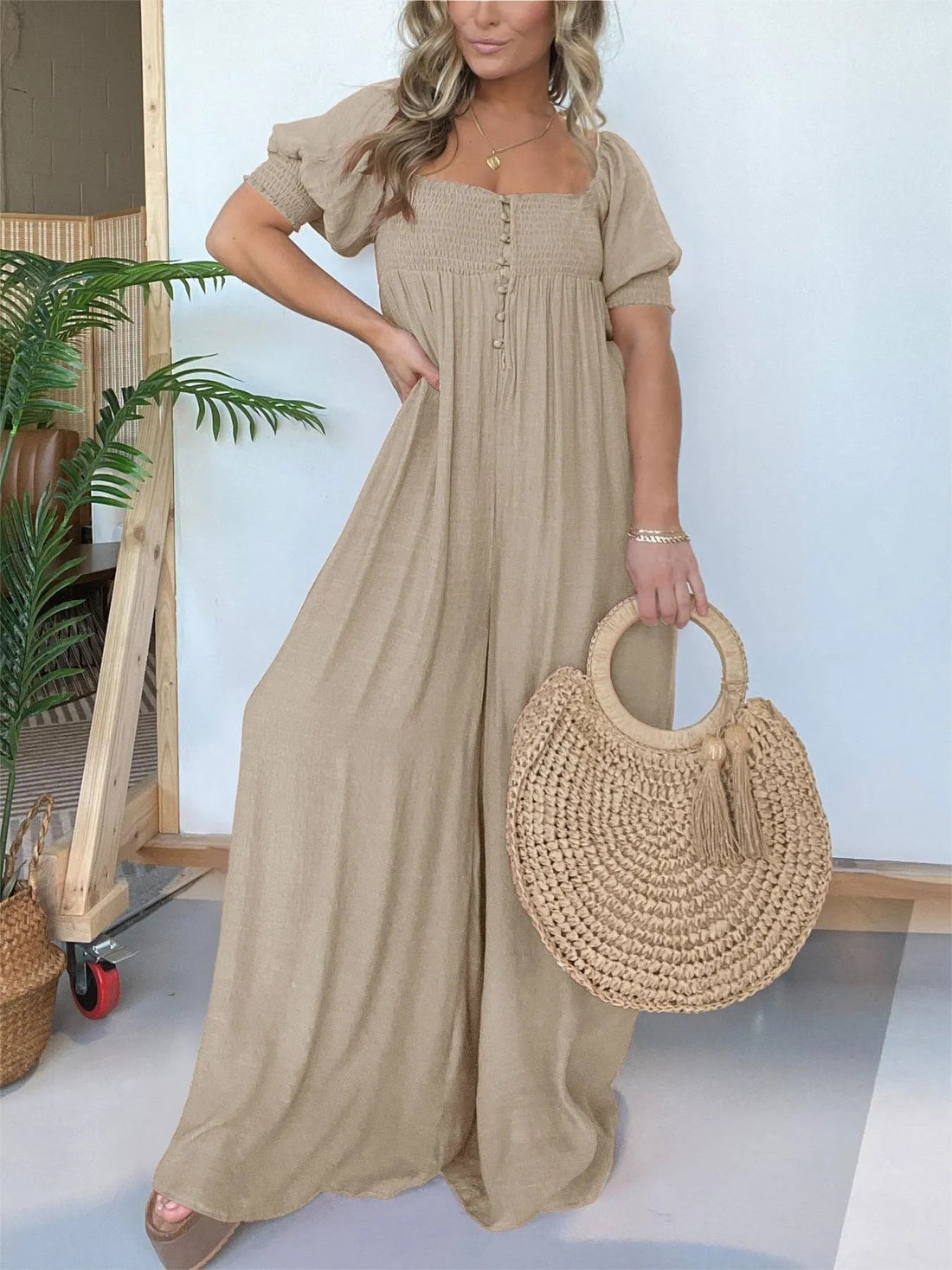 Lennie - Stylish cosy wide-leg jumpsuit