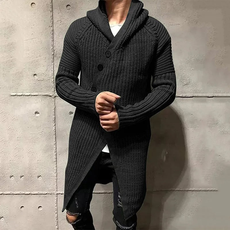 Darrell - Stylish knitted long coat