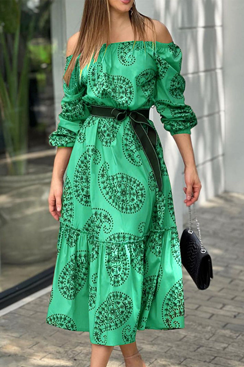 Rianna - stylish one-shoulder mid-length dress