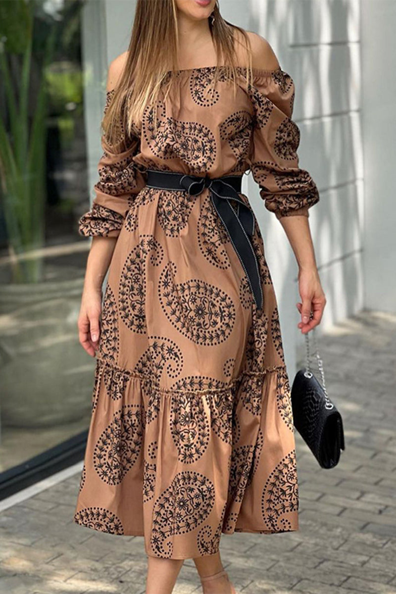 Rianna - stylish one-shoulder mid-length dress