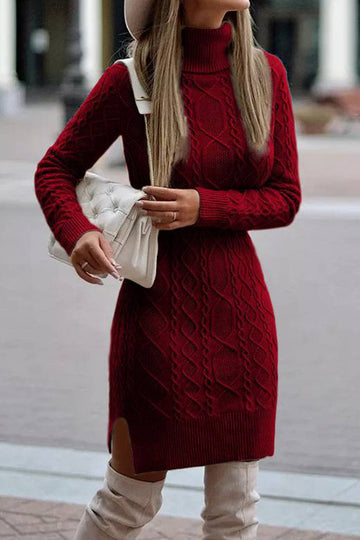 Jasmine - Elegant knitted winter dress