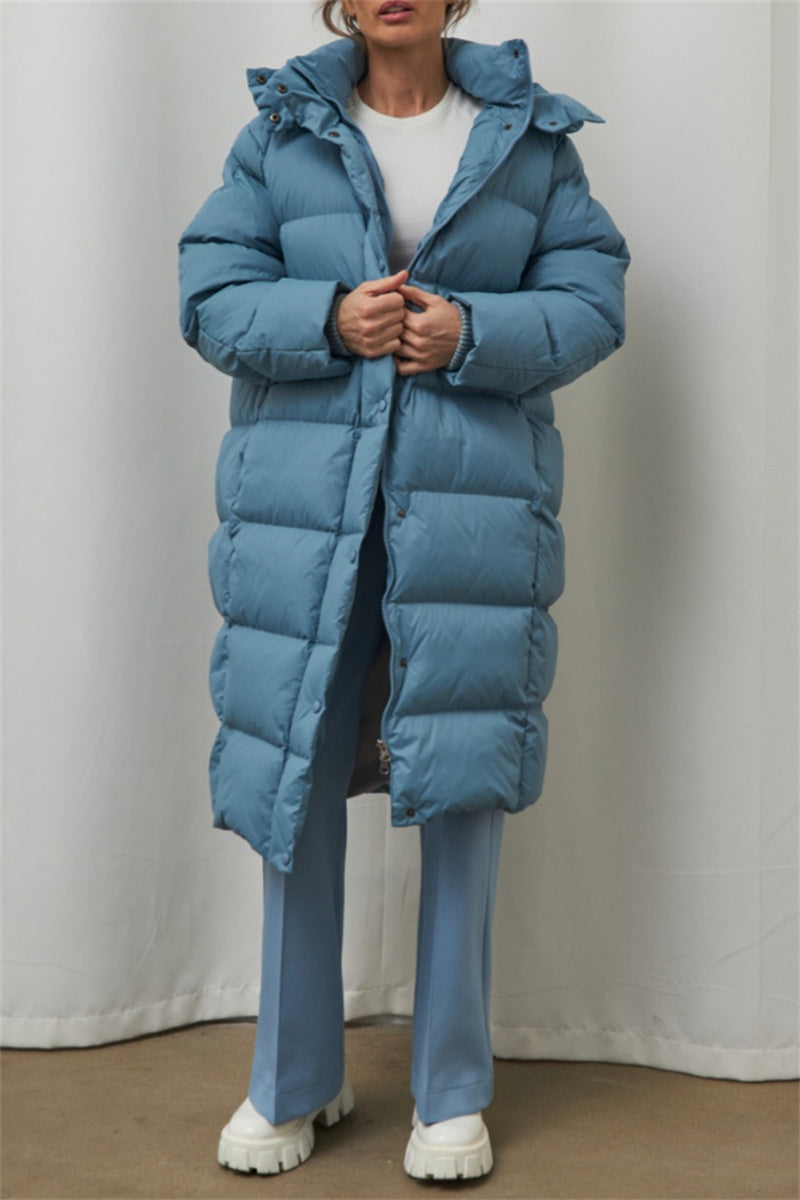 Ruth - Women's casual long quilted winter jacket coat