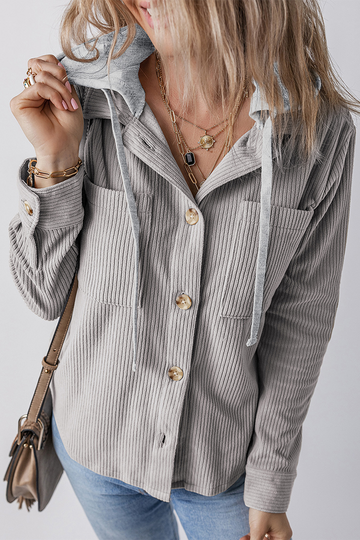 Tara - Women's versatile hooded button cardigan