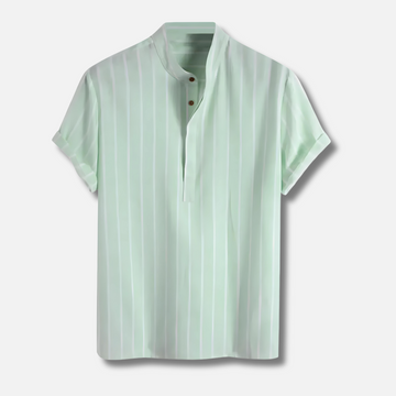 Dex - Men's Striped Shirt with Short Sleeves
