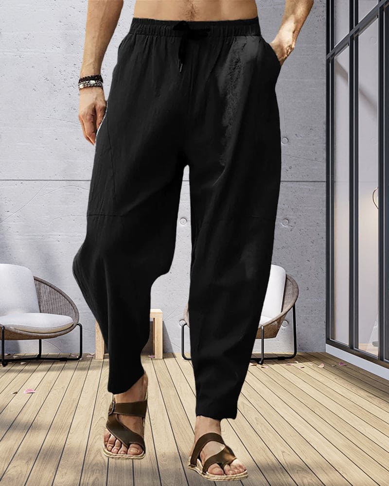 Earl - Loose drawstring trousers