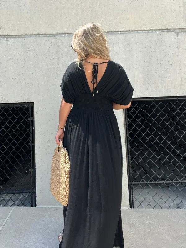 Beckie - V-Neck Maxi Dress