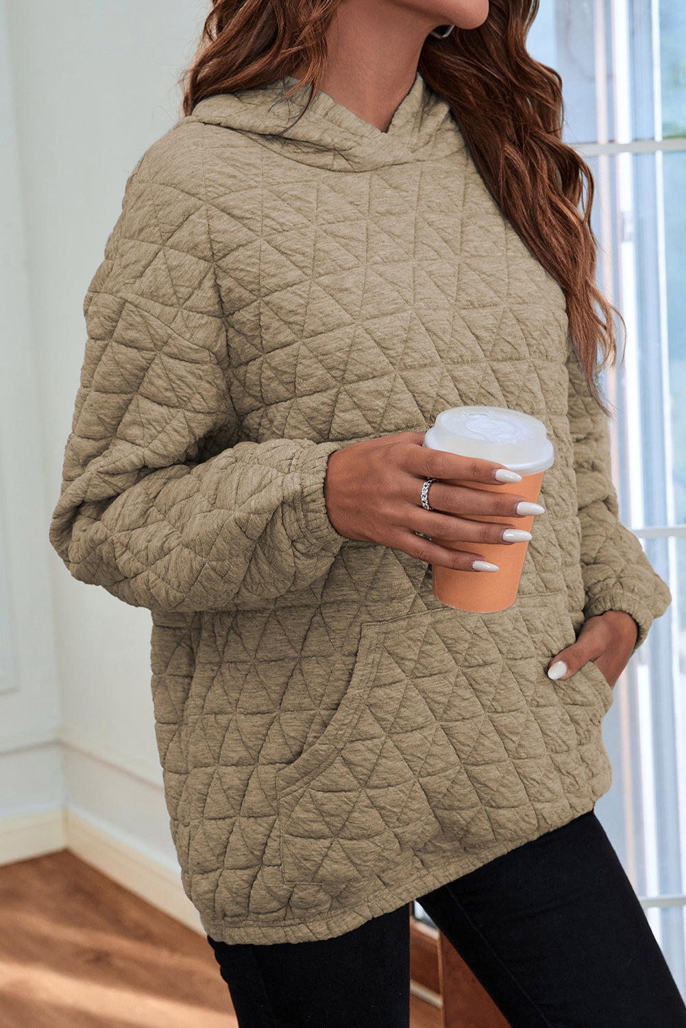 Cindy - Quilted warm winter jacket with hood