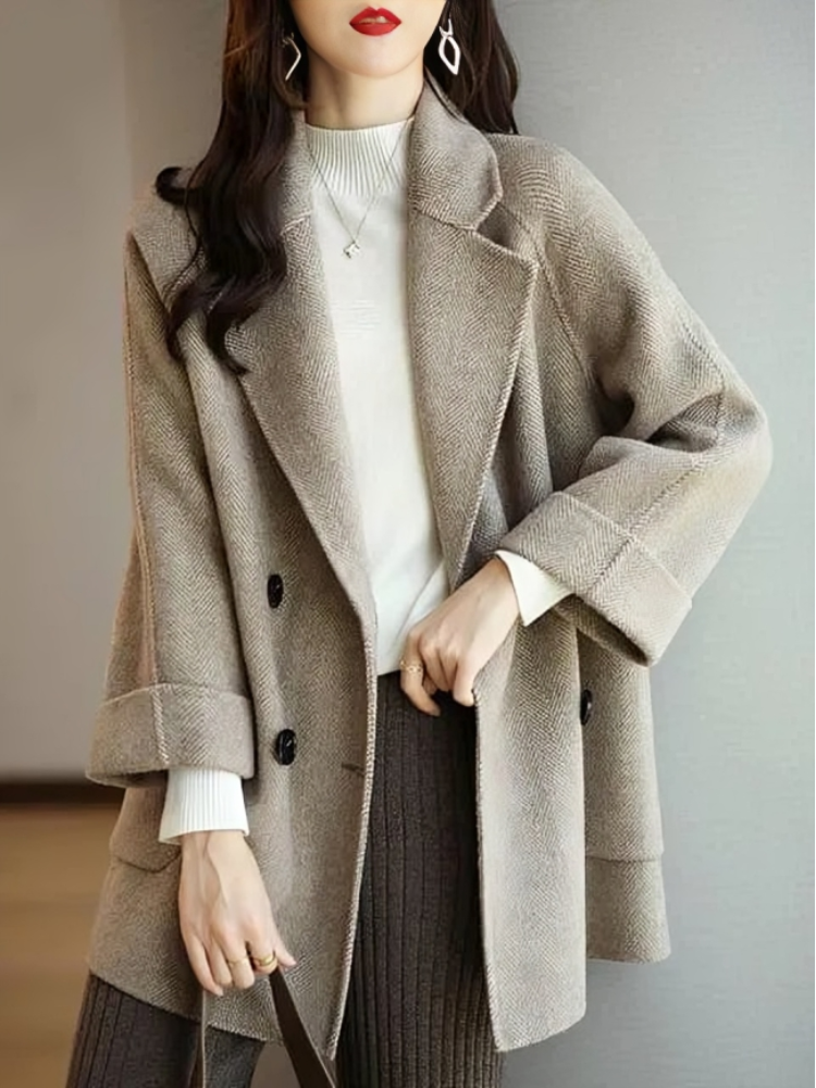 Penelope - Oversize wool winter jacket coat