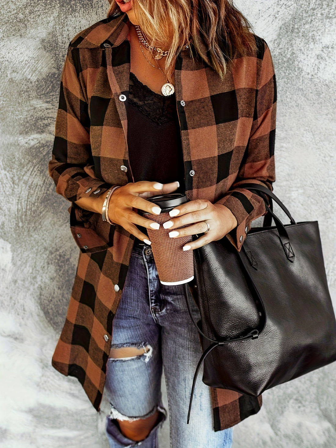 Leny - Chic checked coat