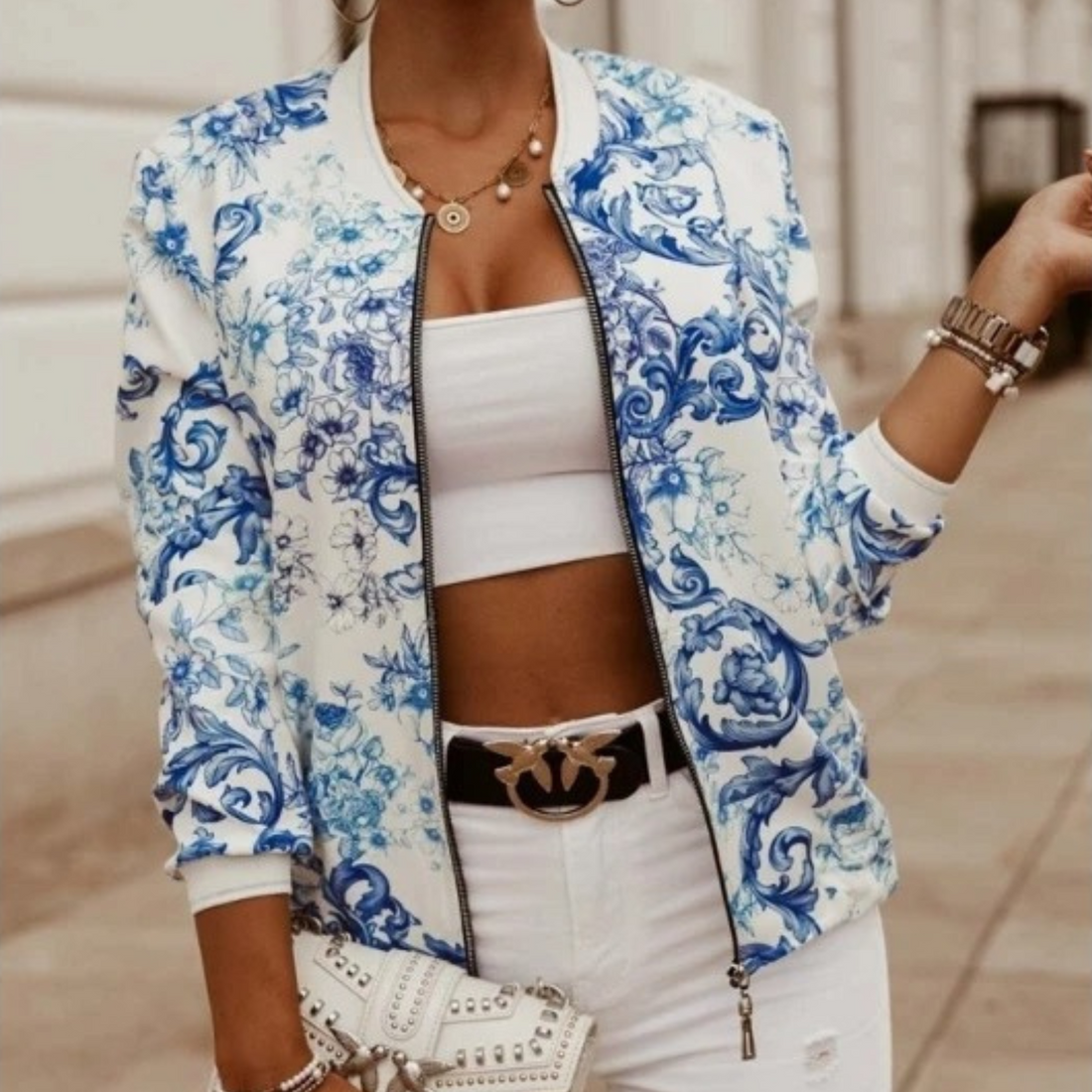 Rita - Chic Floral Jacket for Women