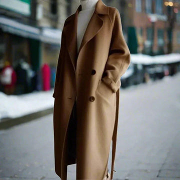 Lily - Elegant loose warm winter trench coat