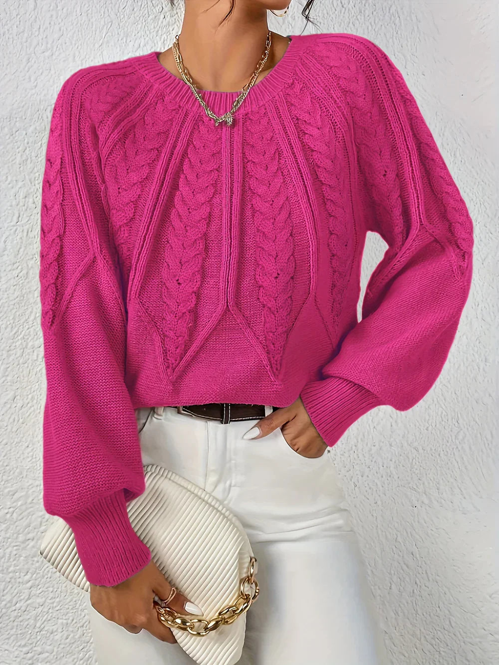 Zephyra - Chic warm knitted winter sweater