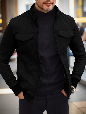 Dave - Elegant classic zip-up winter jacket