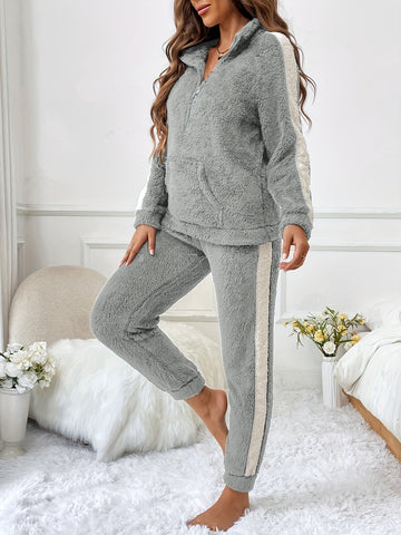 Valerina - Cosy fleece warm jacket and trousers set