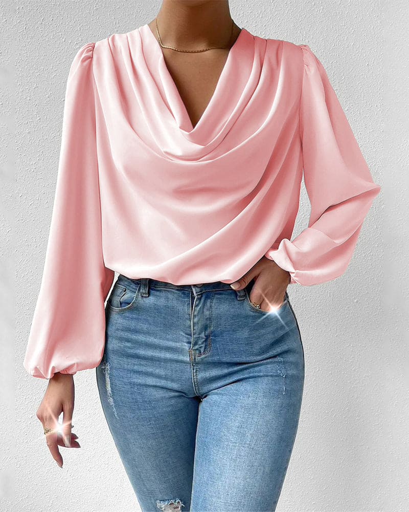 Noralie - Loose stylish long-sleeve blouse