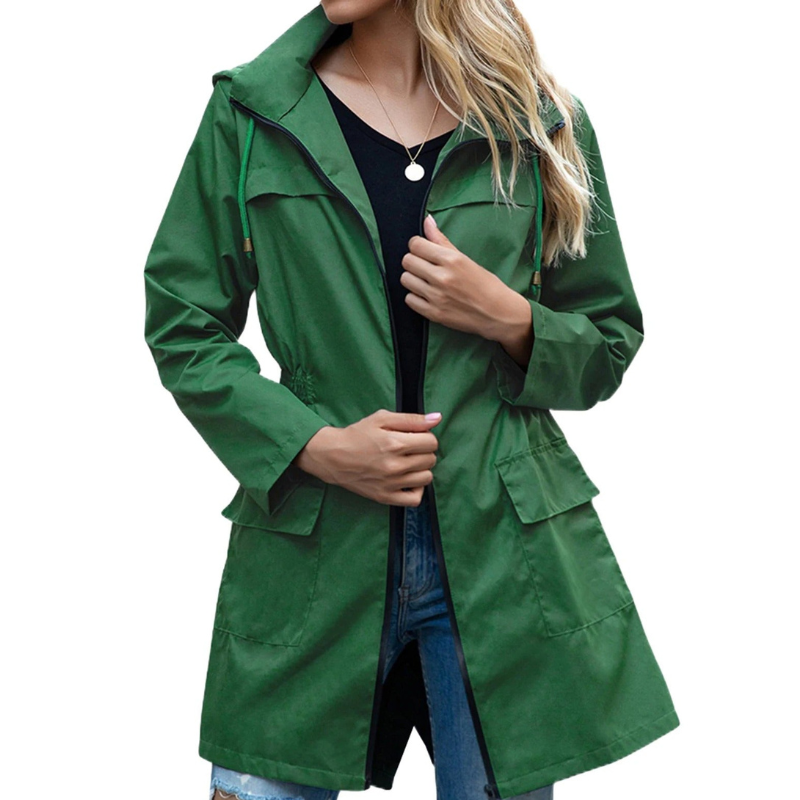 Evangeline - Casual warm winter jacket coat with zip