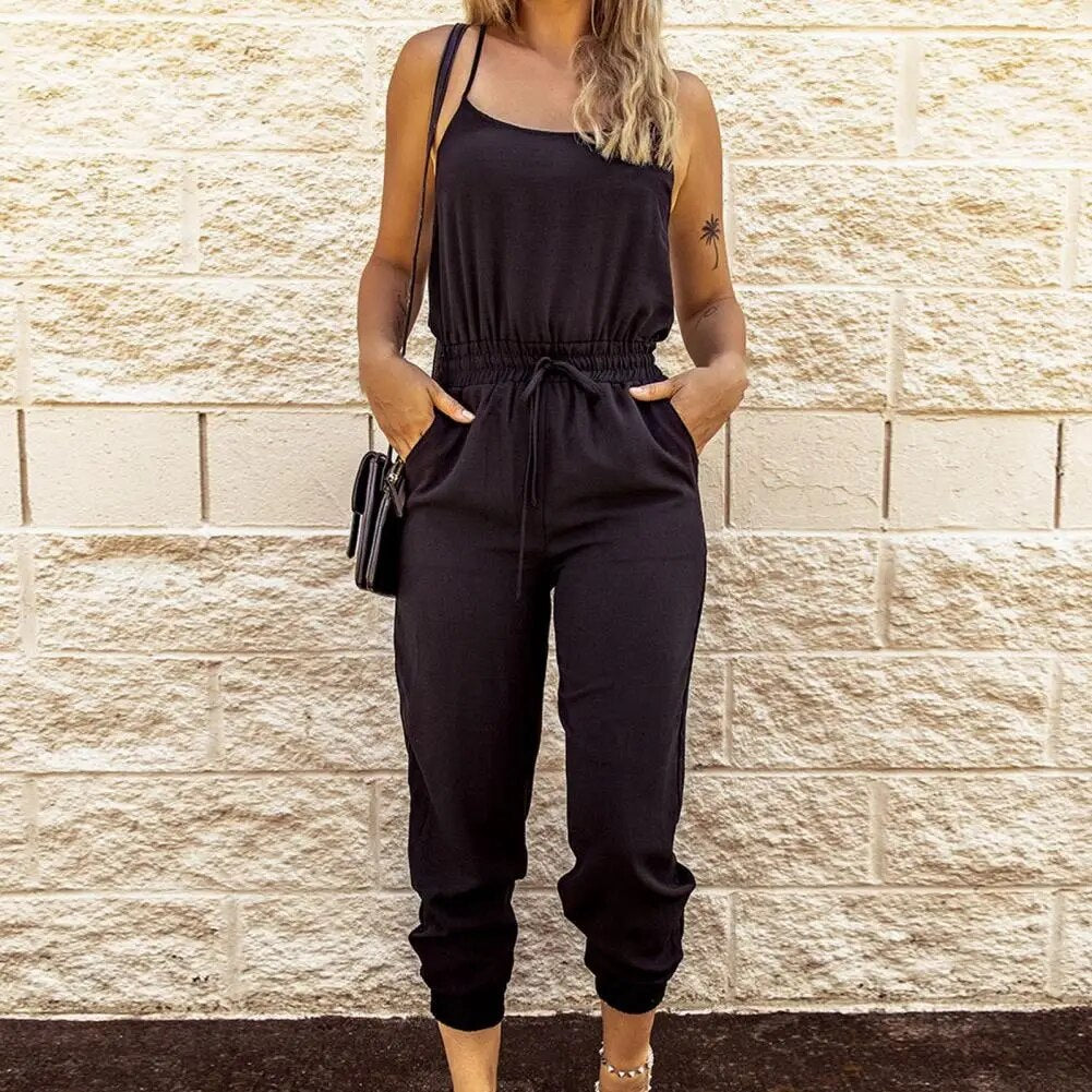 Janine - Spaghetti Strap Jumpsuit