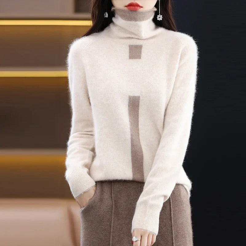 Angelique - Cosy warm turtleneck winter sweater