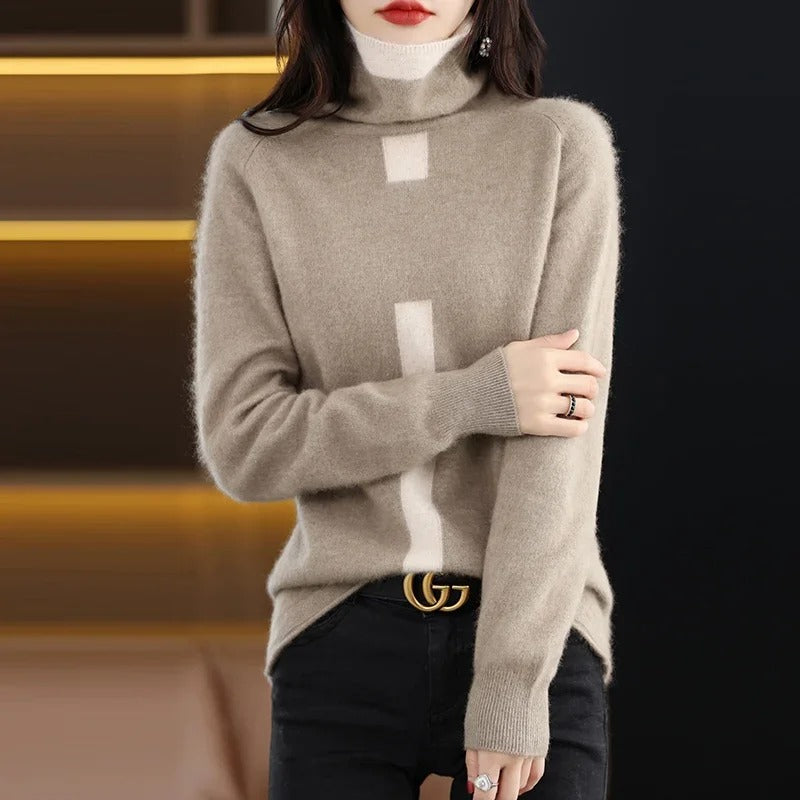 Angelique - Cosy warm turtleneck winter sweater