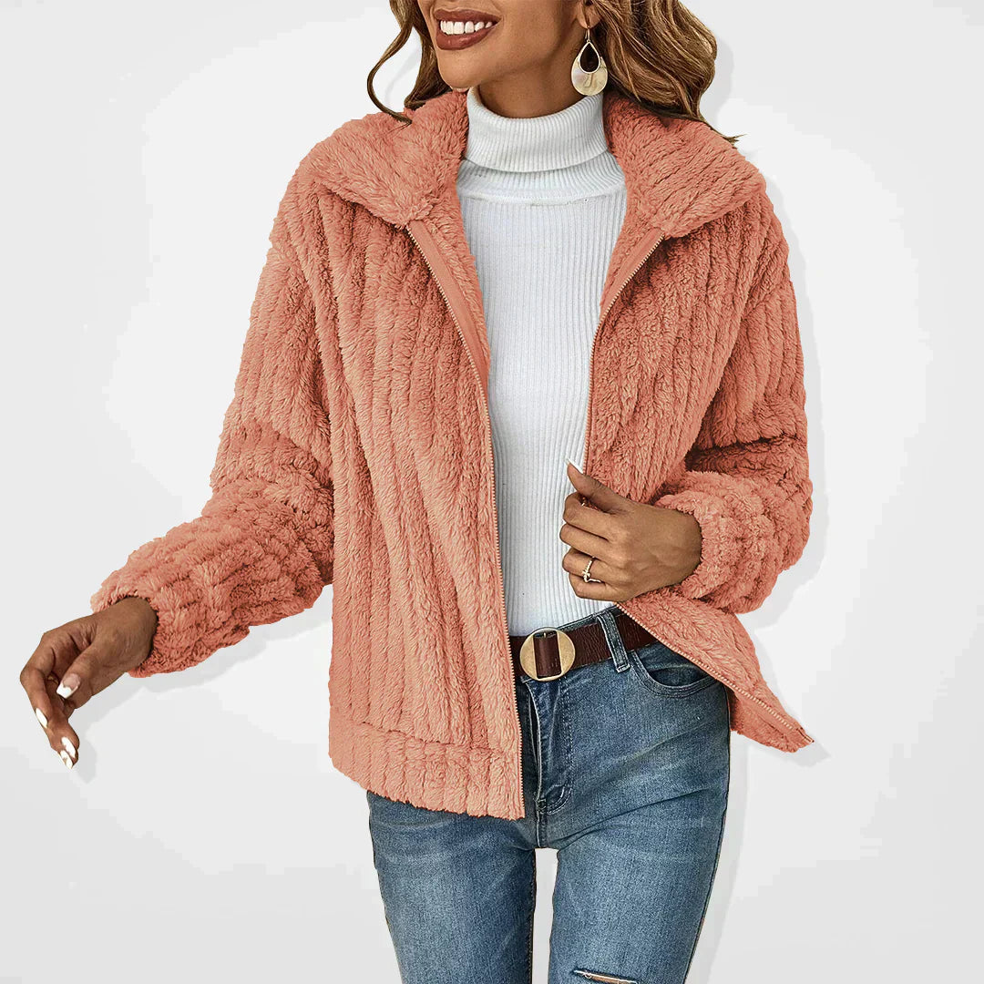 Norma - Cosy fleece winter jacket coat