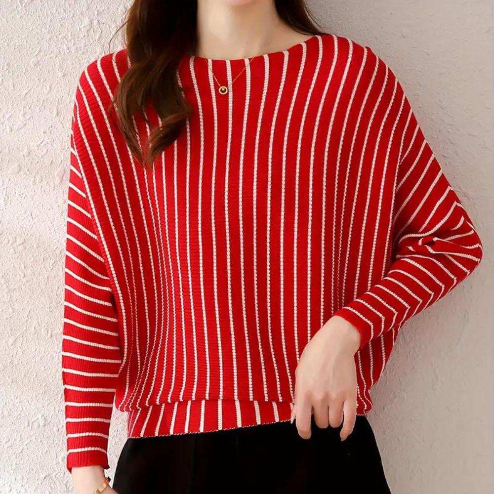 Therese - Stylish striped loose sweater