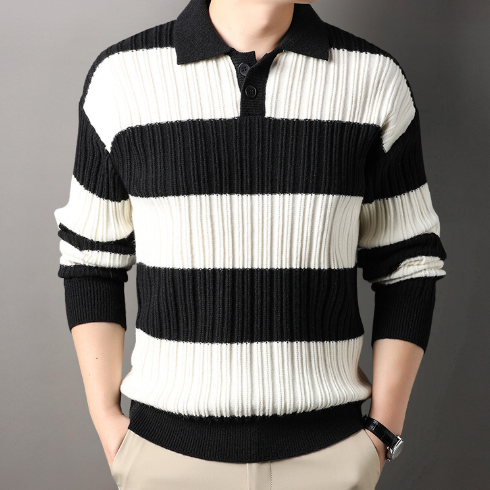 Byron - Elegant striped knitted sweater