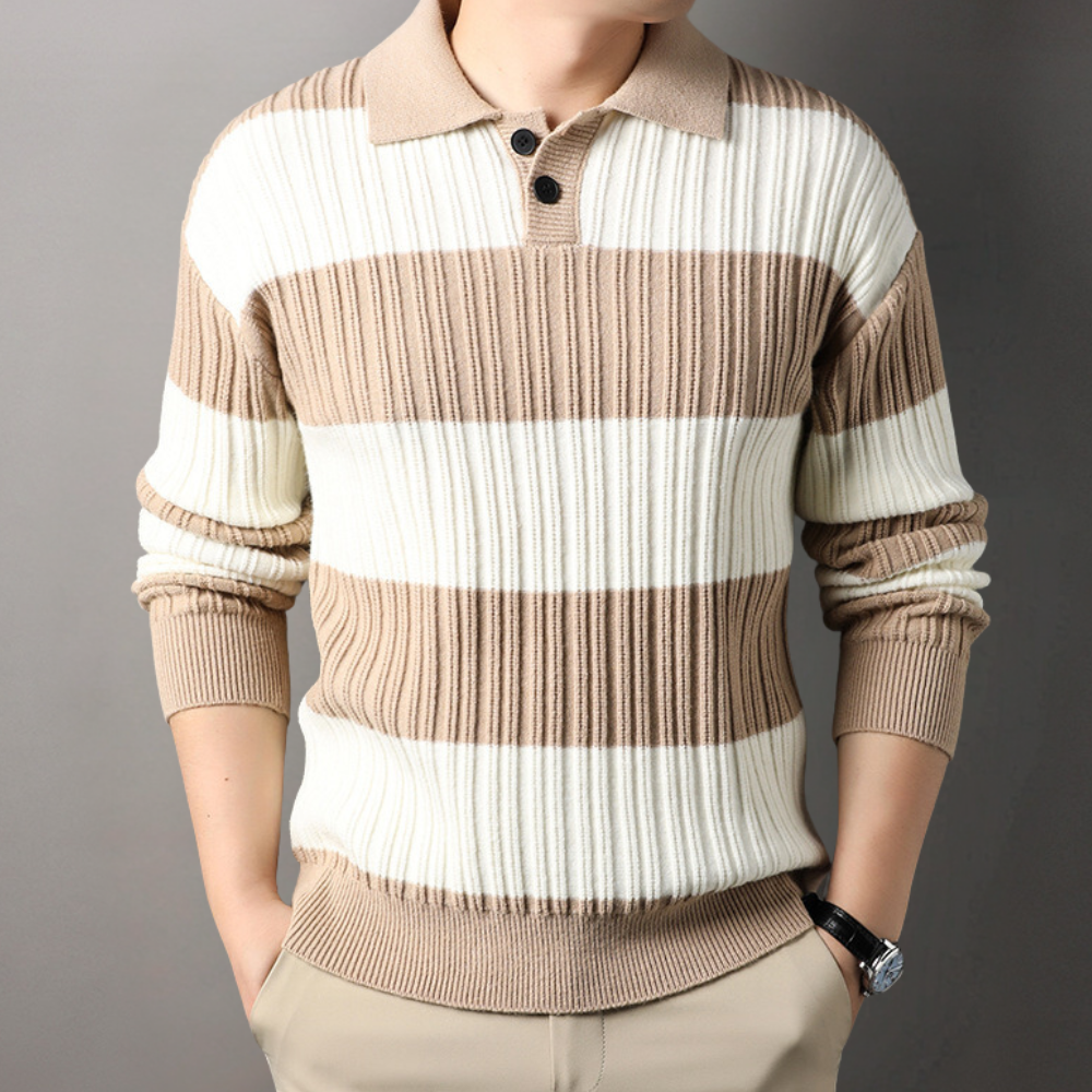 Byron - Elegant striped knitted sweater