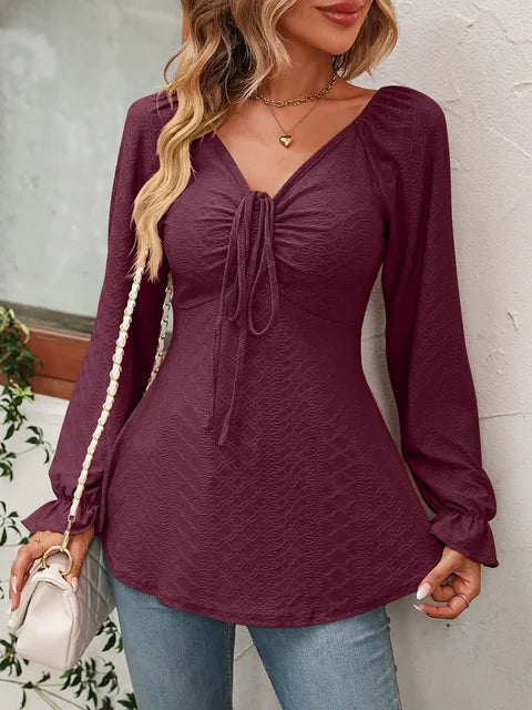 Leona - Elegant Textured Blouse