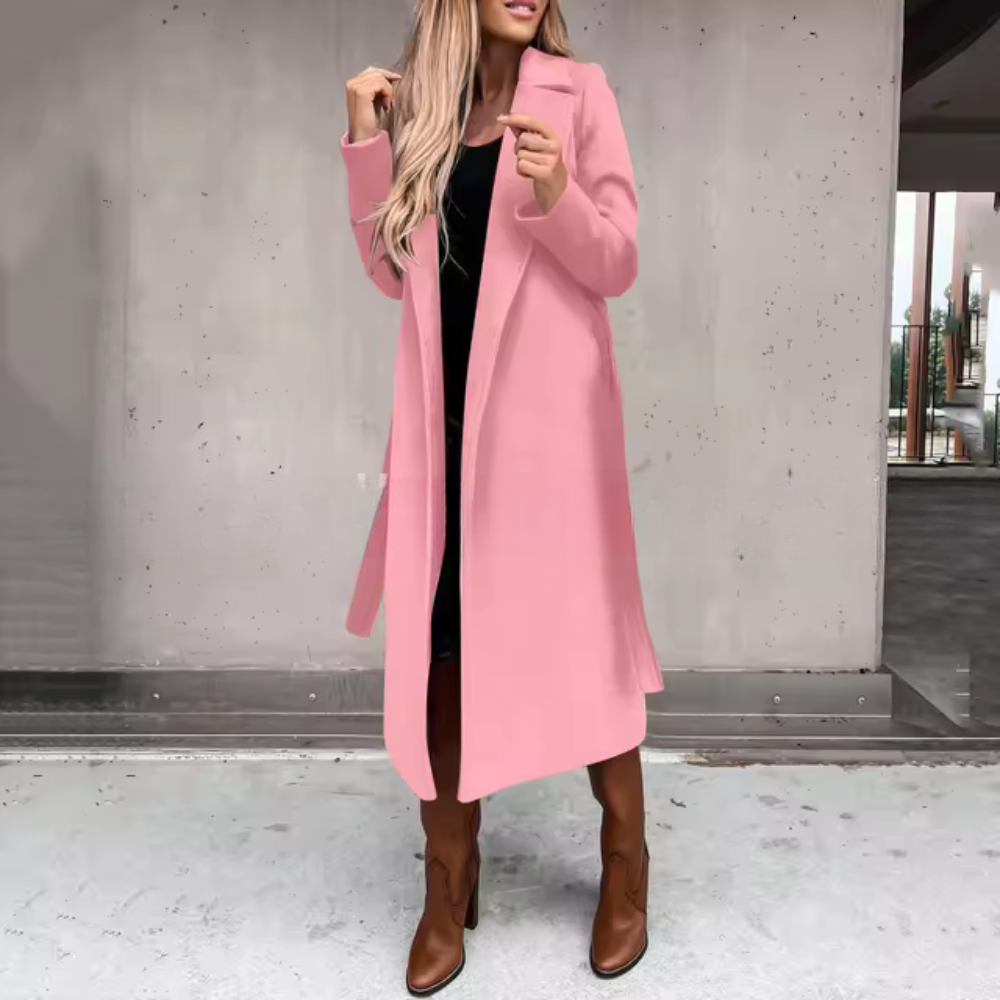 Alice - Timeless elegant long winter trench coat