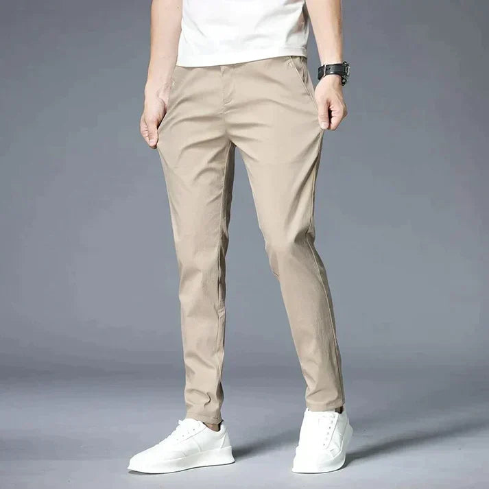 Jovan - Casual slim-fit straight-leg trousers