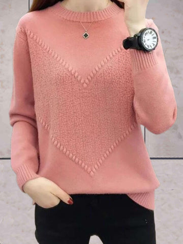 Gisela - Classic knitted warm wool sweater