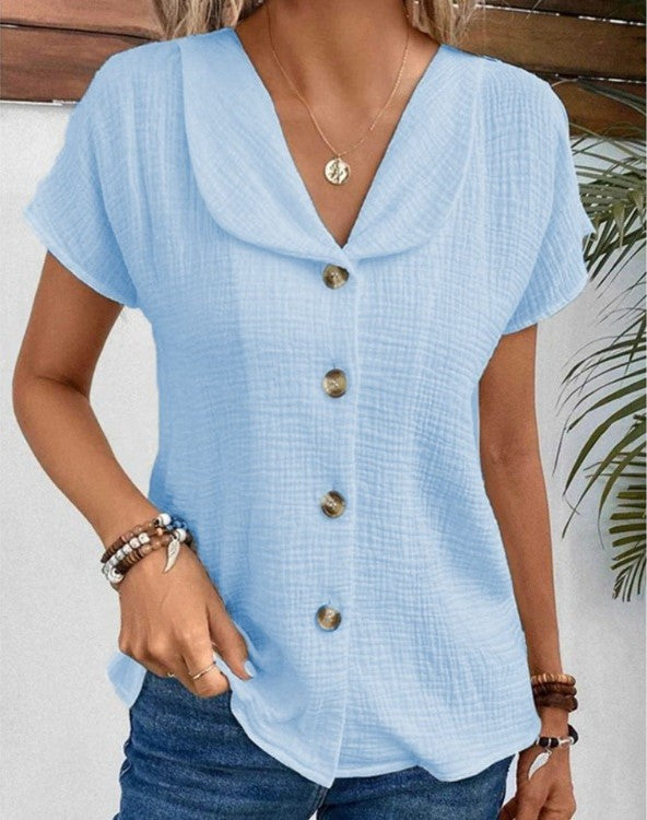 Renella - Elegant button-up blouse