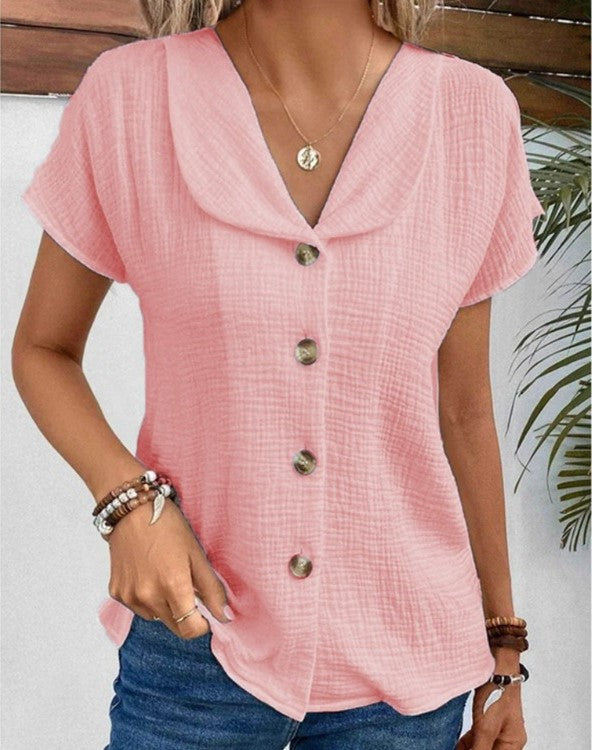 Renella - Elegant button-up blouse