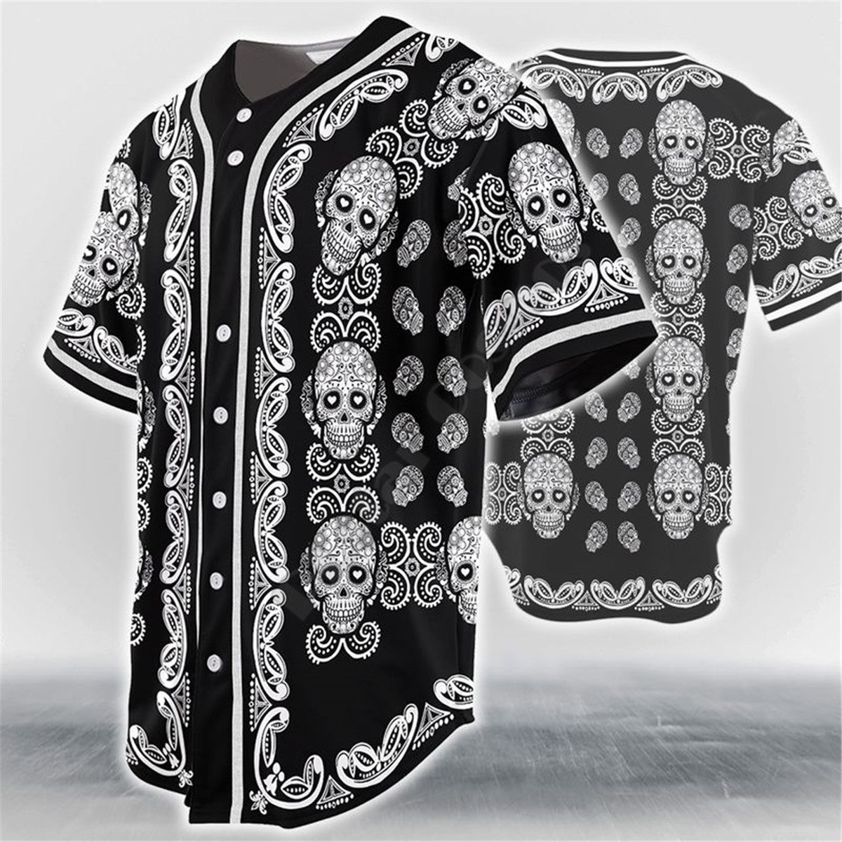 James - Baseball Skull Jersey Shirt