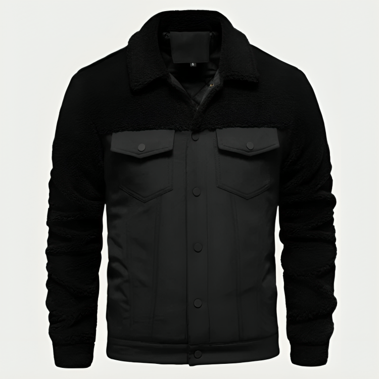 Damien - Stylish classic buttoned jacket with chest pockets