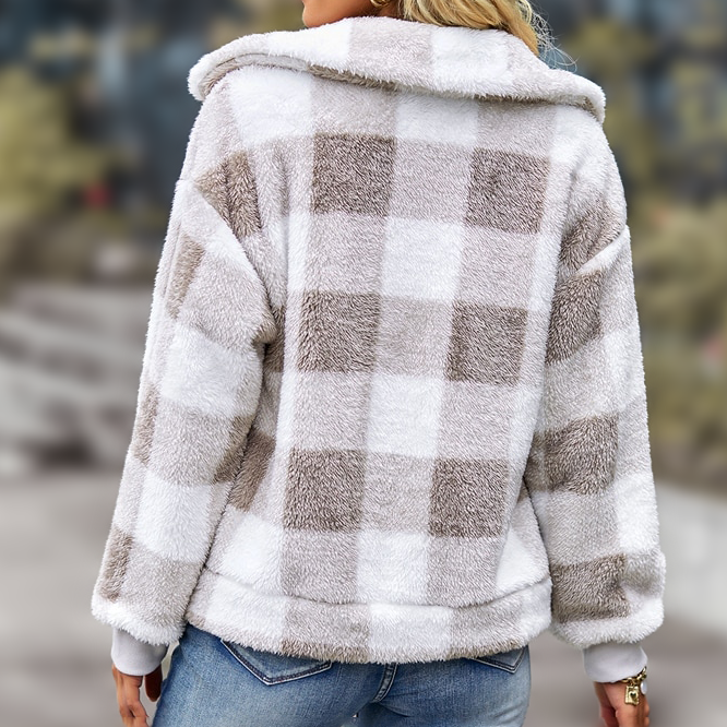 Kornelia - Checkered Fleece jacket