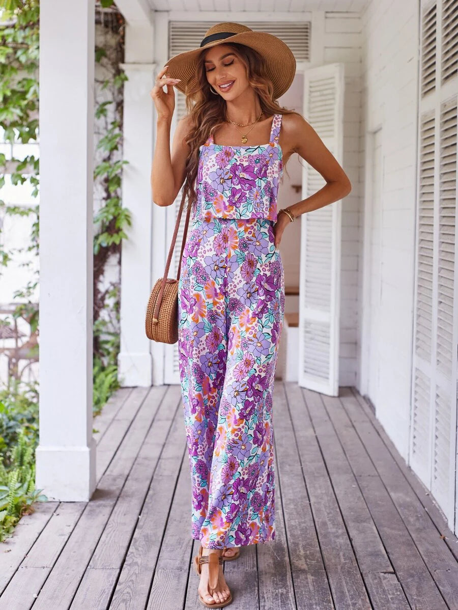 Breanna - Floral Wide-Leg Jumpsuit