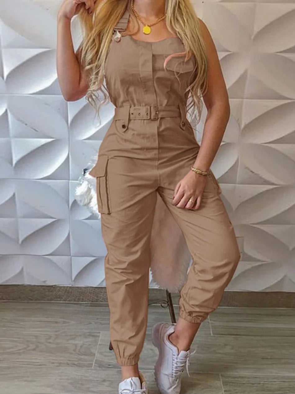 Avery - Stylish Cargo Jumpsuit