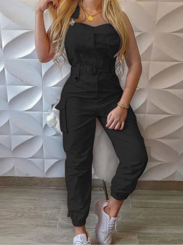 Avery - Stylish Cargo Jumpsuit