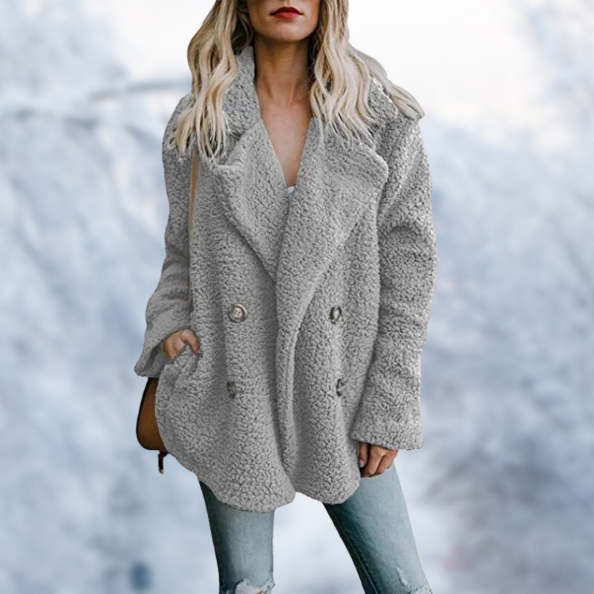 Farrah - Fleece fluffy winter jacket coat