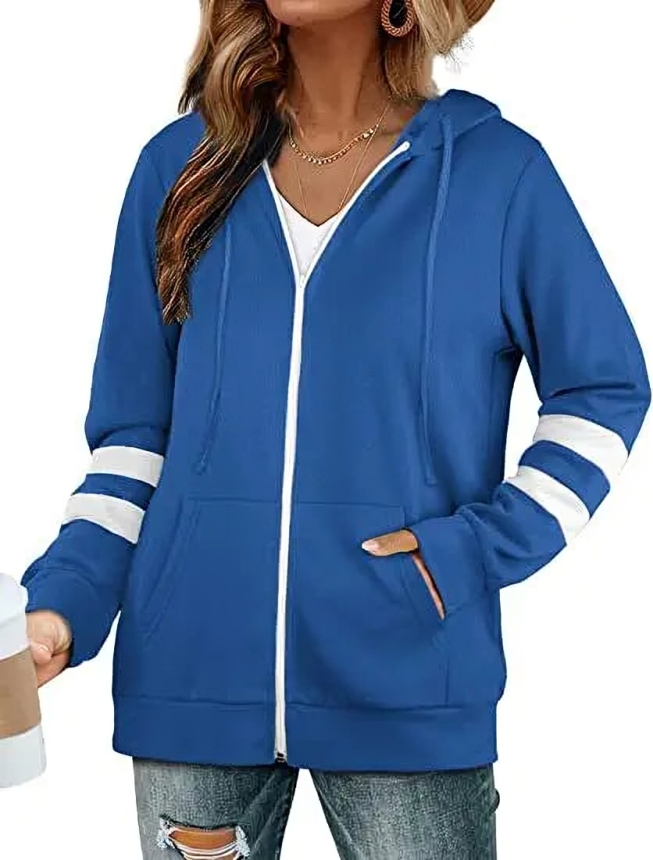 Claudia - Trendy hooded zip winter jacket