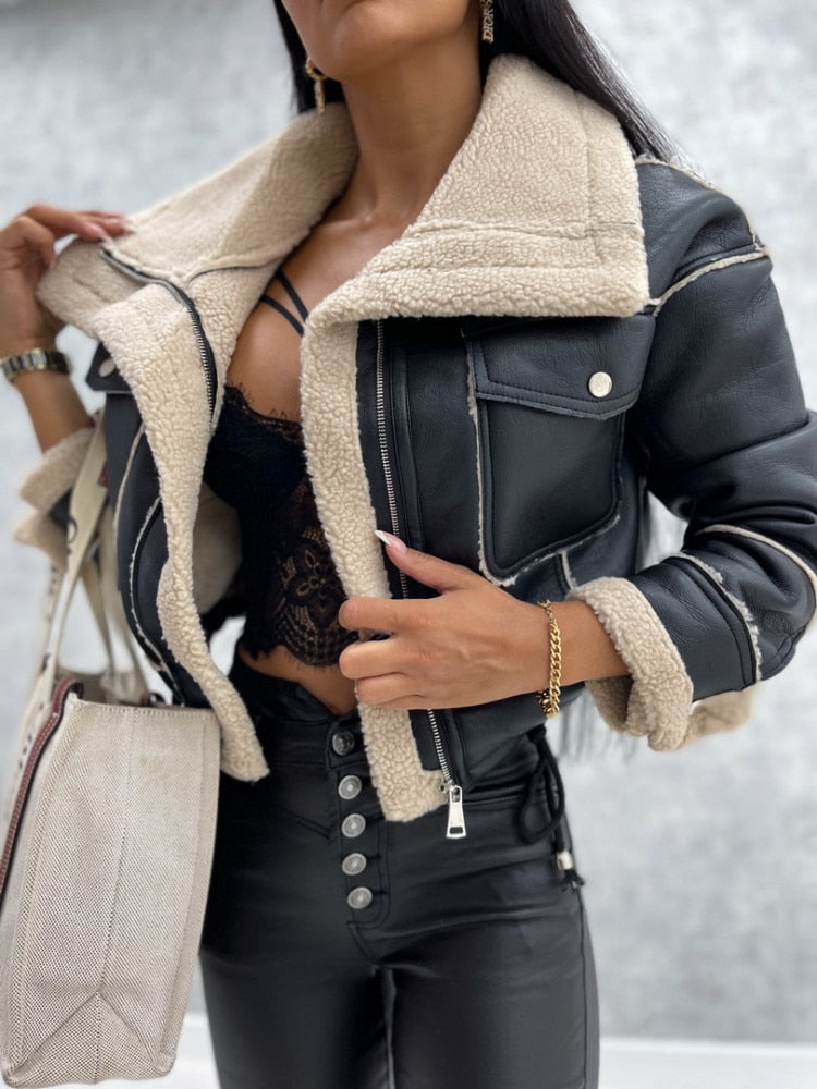 Zara - Stylish faux leather jacket