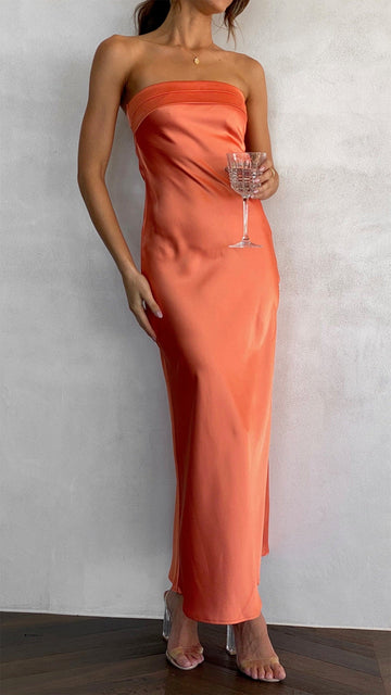 Fara | Elegant Satin Dress