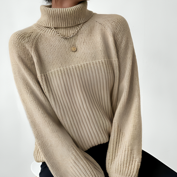 Liyana - Cosy turtleneck warm knit sweater