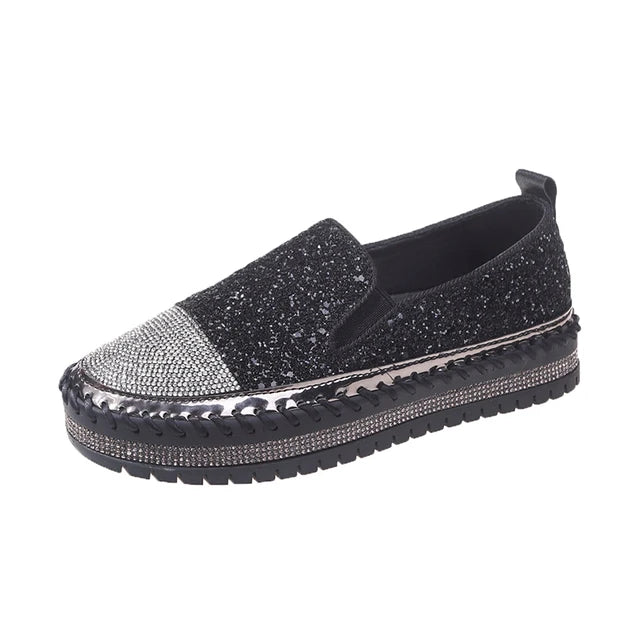 Candice - Slip-on Crystal Shoes