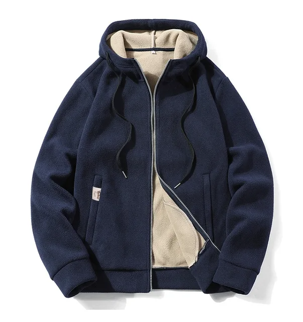 Frederick - Men's oversized winter zip-up hoodie