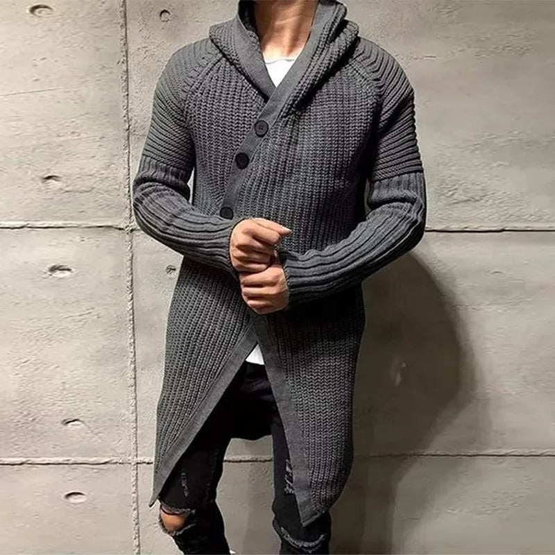 Darrell - Stylish knitted long coat