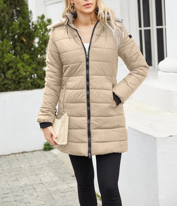 Francine - Warm padded winter jacket with hood