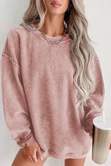 Giselle - Round neck loose warm winter sweater