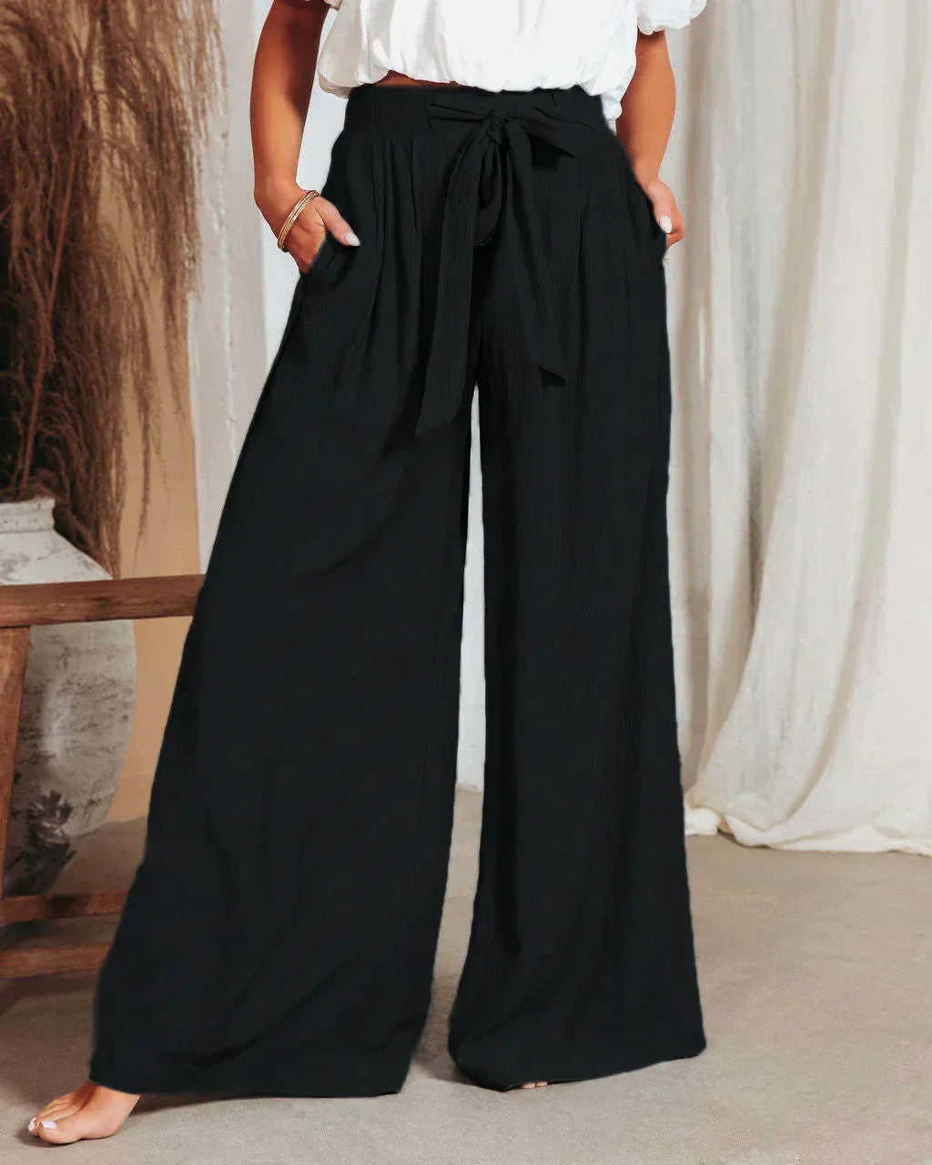 Rainie - Stylish wide-leg trousers